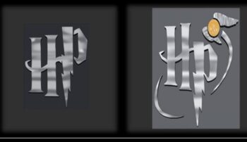 HP Initials Harry Potter Logo