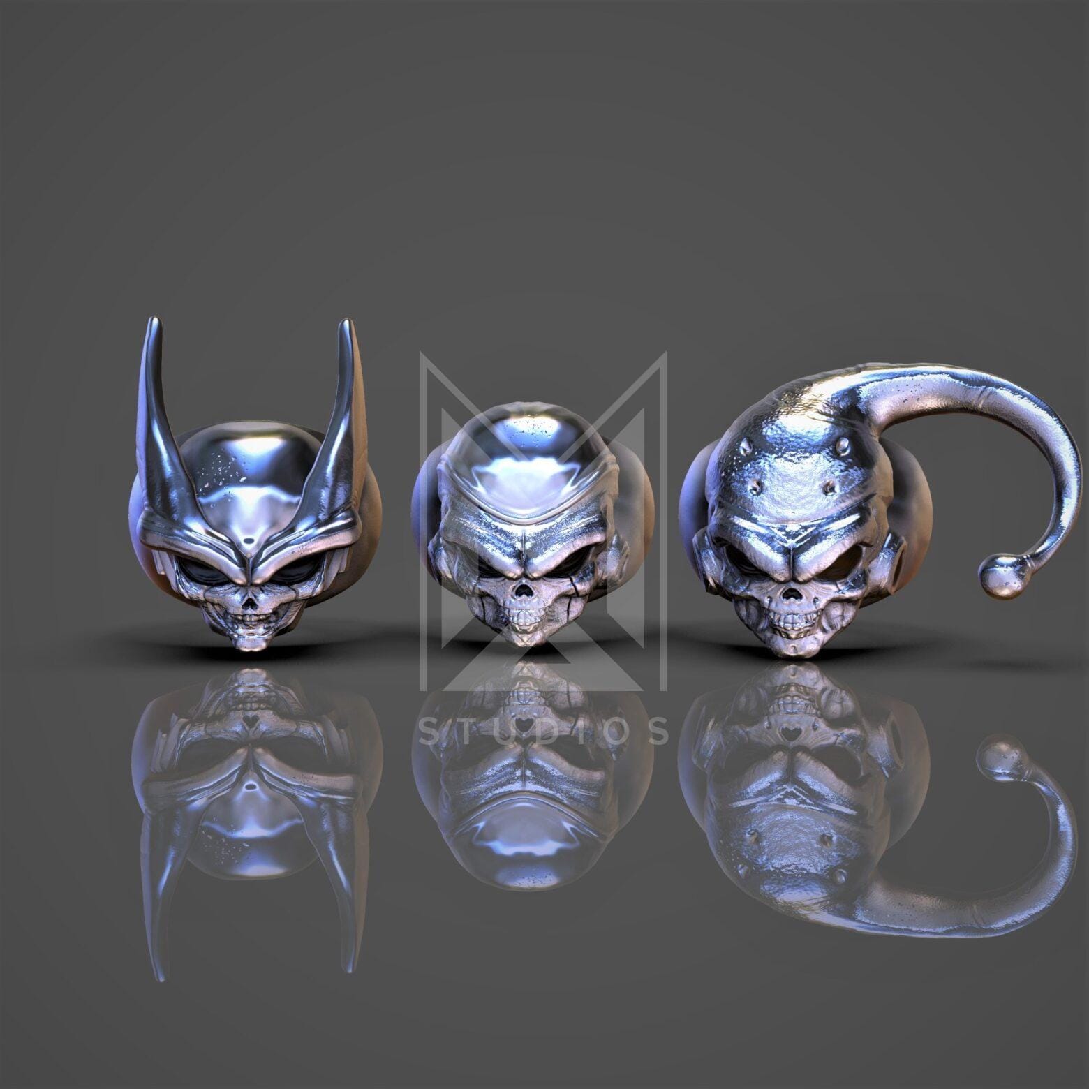 Rings Skull Cell Freezer Majin Buu