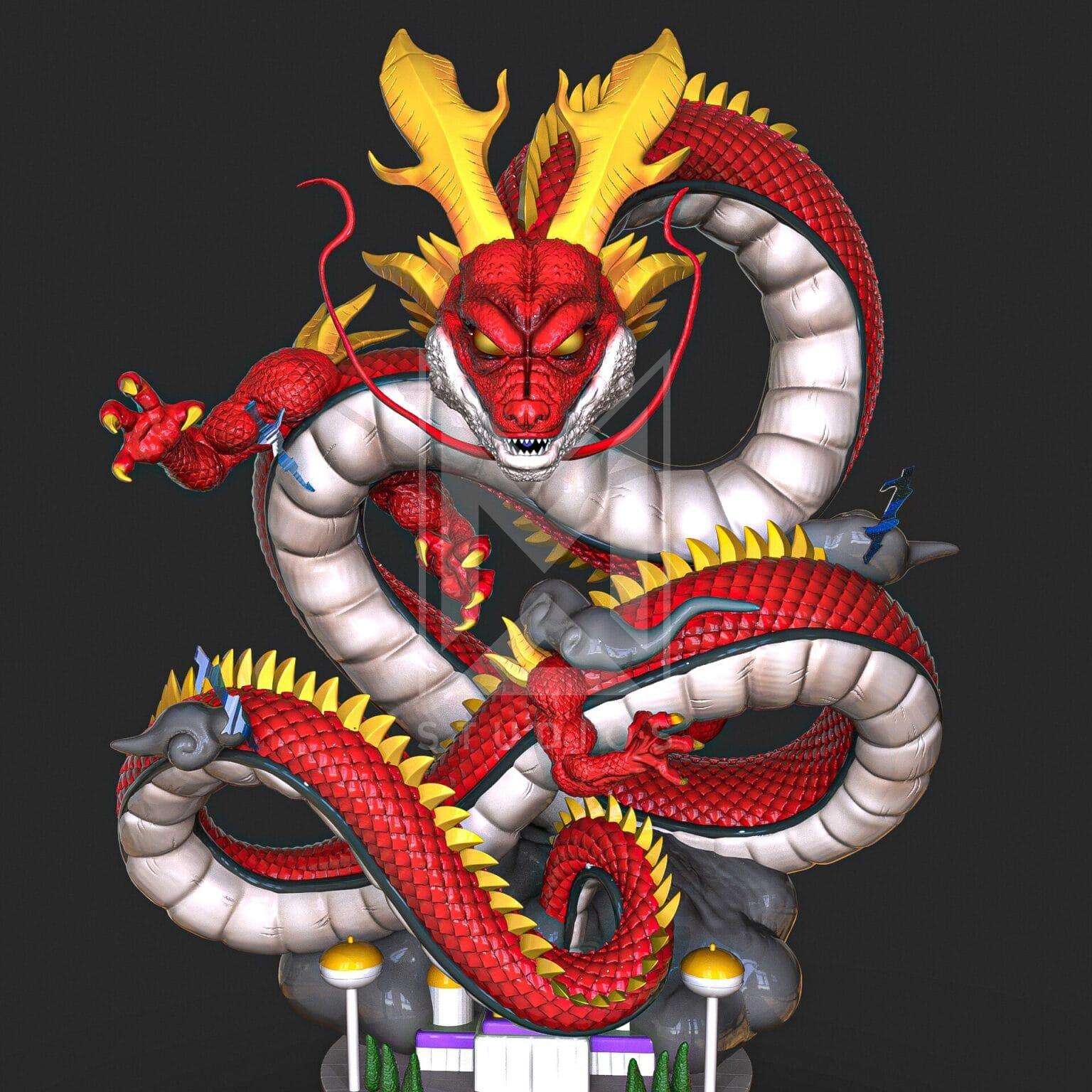 Shenron Red Definitive DragonBall GT Shenlong M3D Studio shenron-red-definitive-dragonball-gt-shenlong-m3d-studio