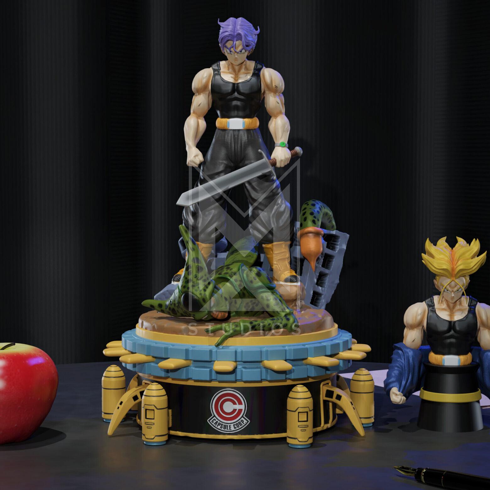 Trunks vs Cell Future SSJ