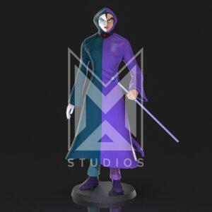 baron ashura 3d model mazinger z