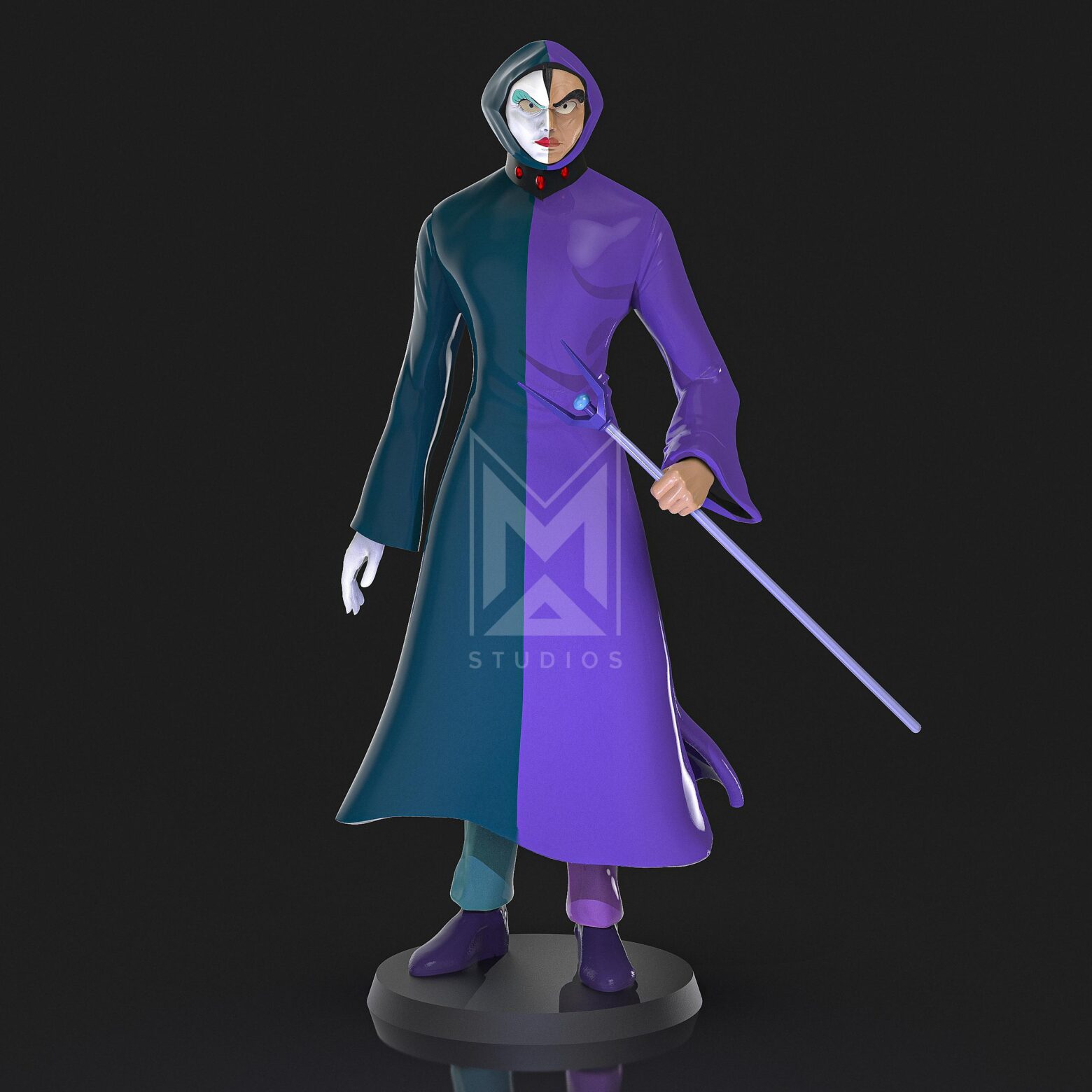 baron ashura 3d model mazinger z