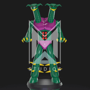 Doublas M2 3d model mazinger z