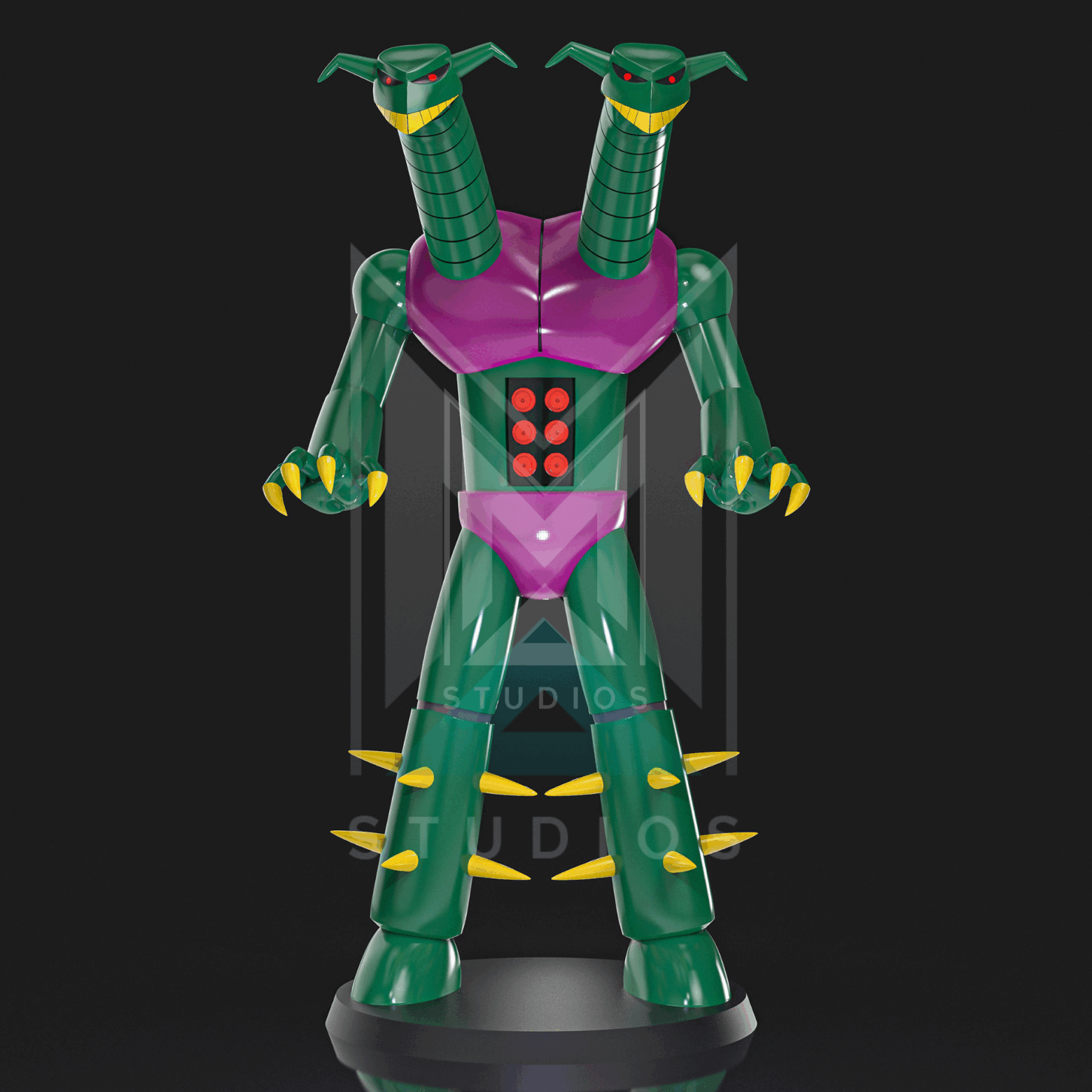 Doublas M2 3d model mazinger z