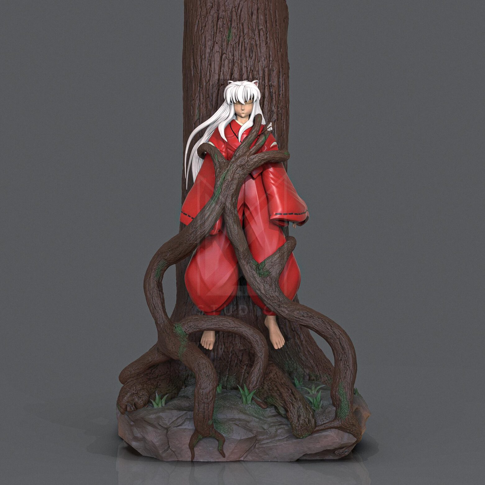 Inuyasha in tree