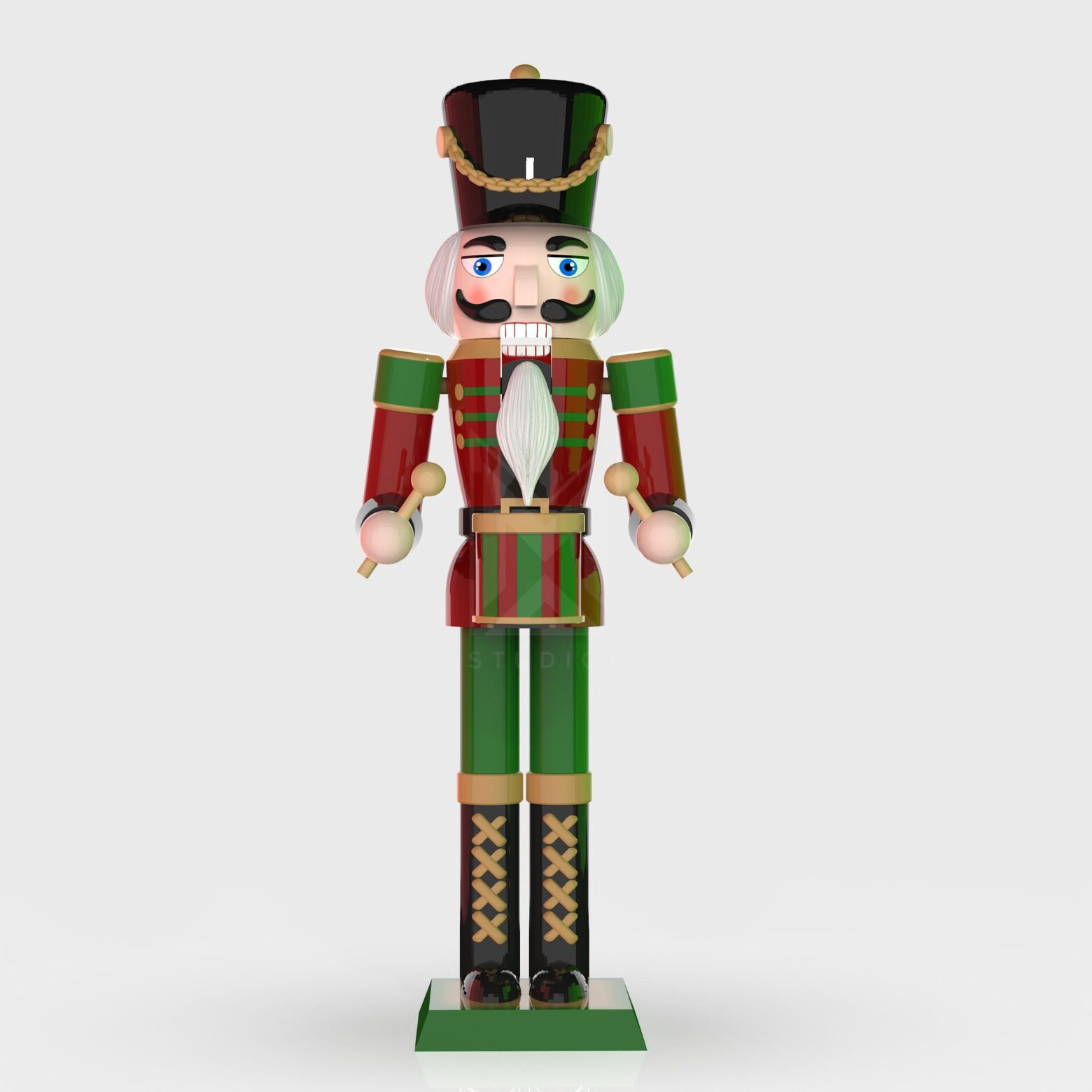 nutcracker drum 3d model