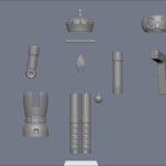 Nutcracker Scepter 3d model