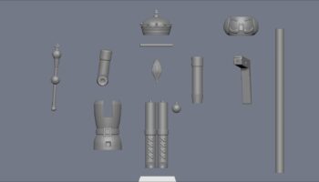 Nutcracker Scepter 3d model