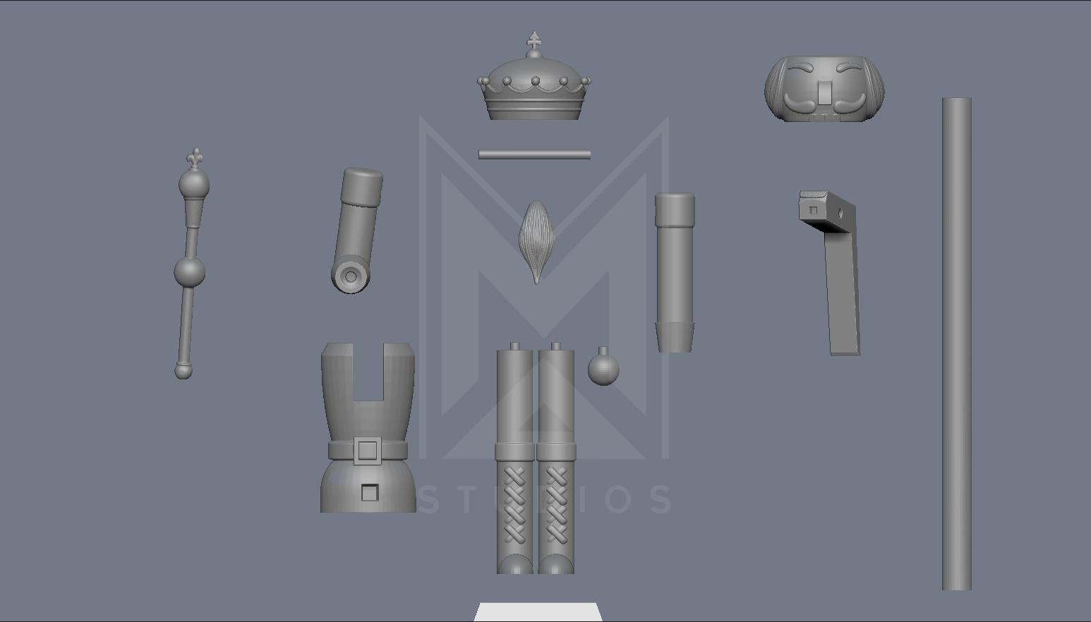 Nutcracker Scepter 3d model
