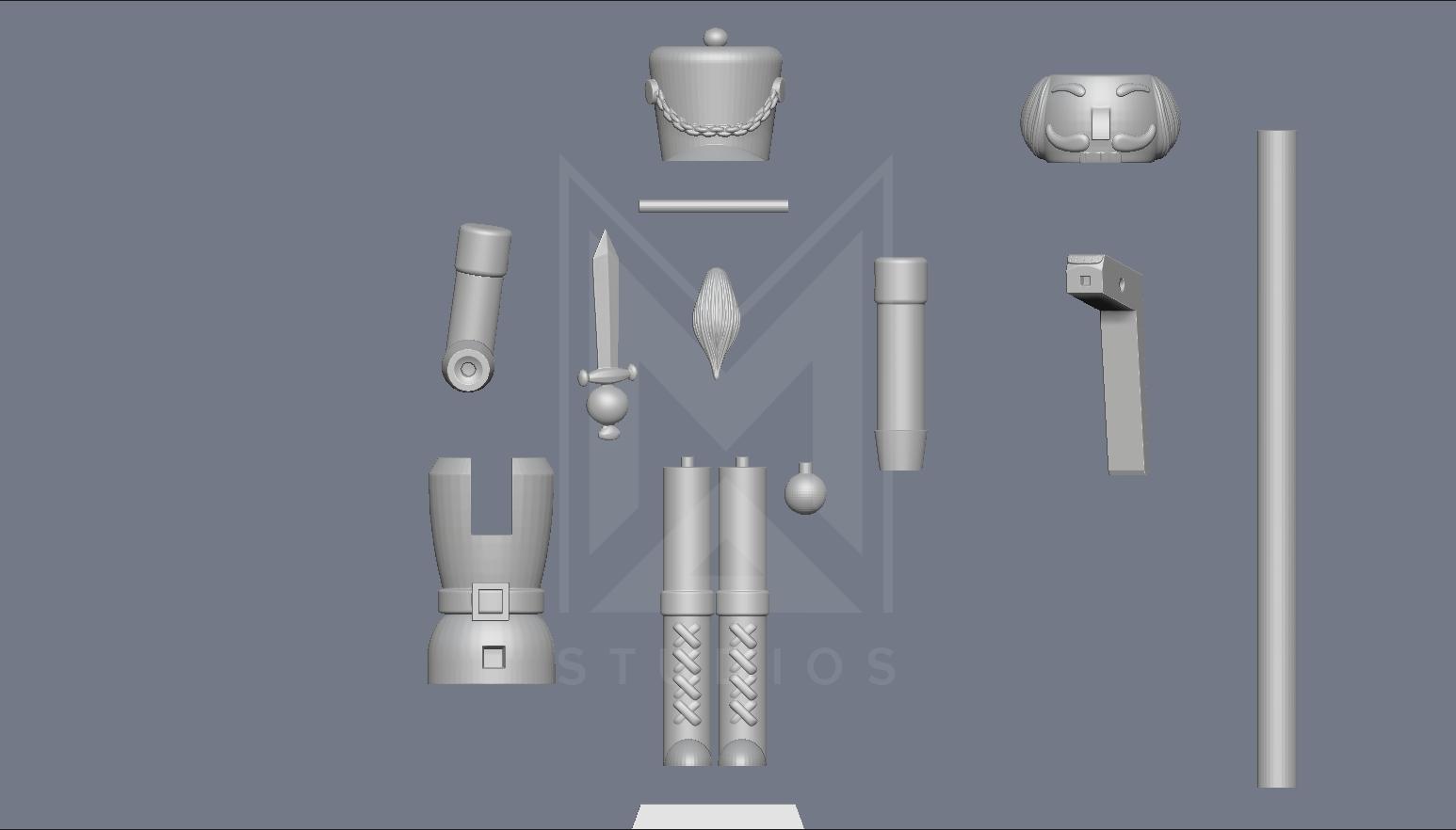 Nutcracker sword 3d model