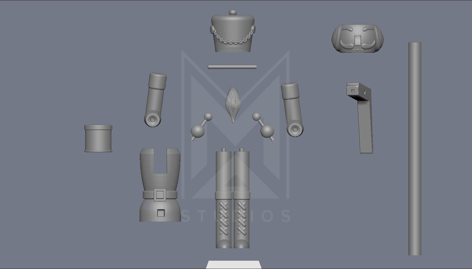 nutcracker drum 3d model