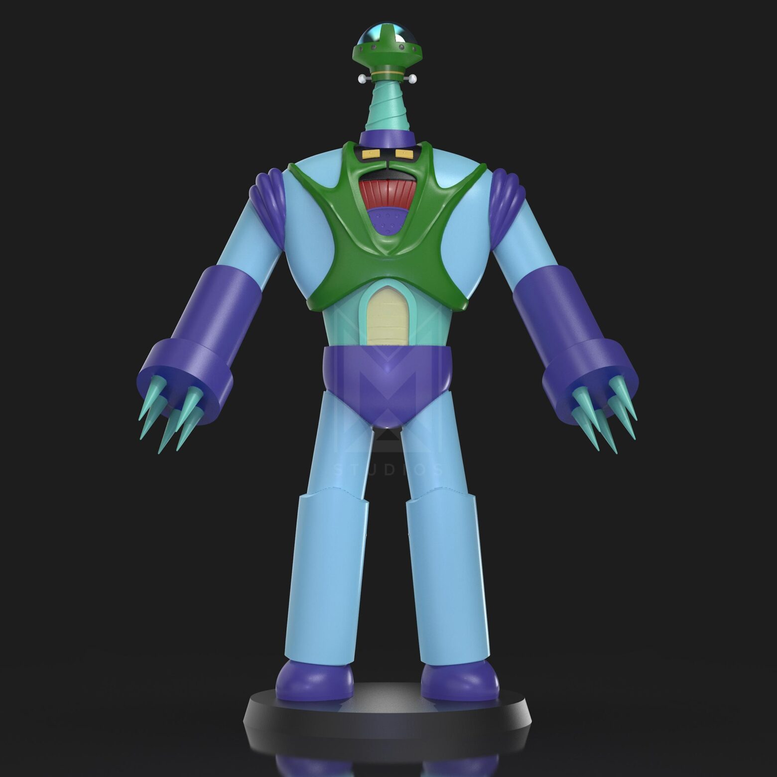 Blogun G3 Blowgun 3d model Mazinger Z