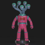 Rockron Q9 Rokuron 3d model mazinger z