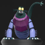 Gusios βIII 3d model mazinger z