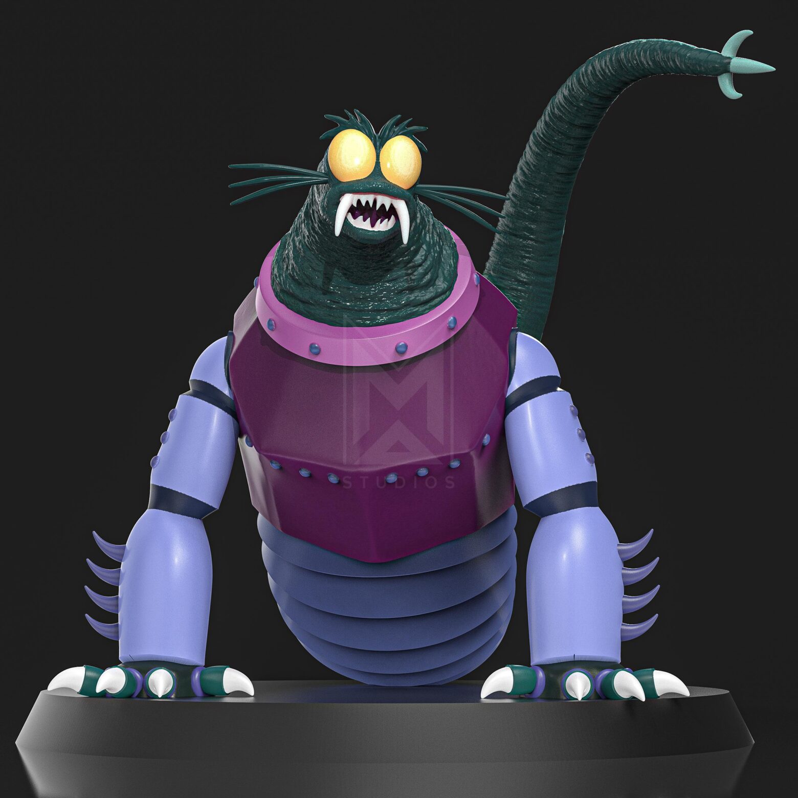 Gusios βIII 3d model mazinger z