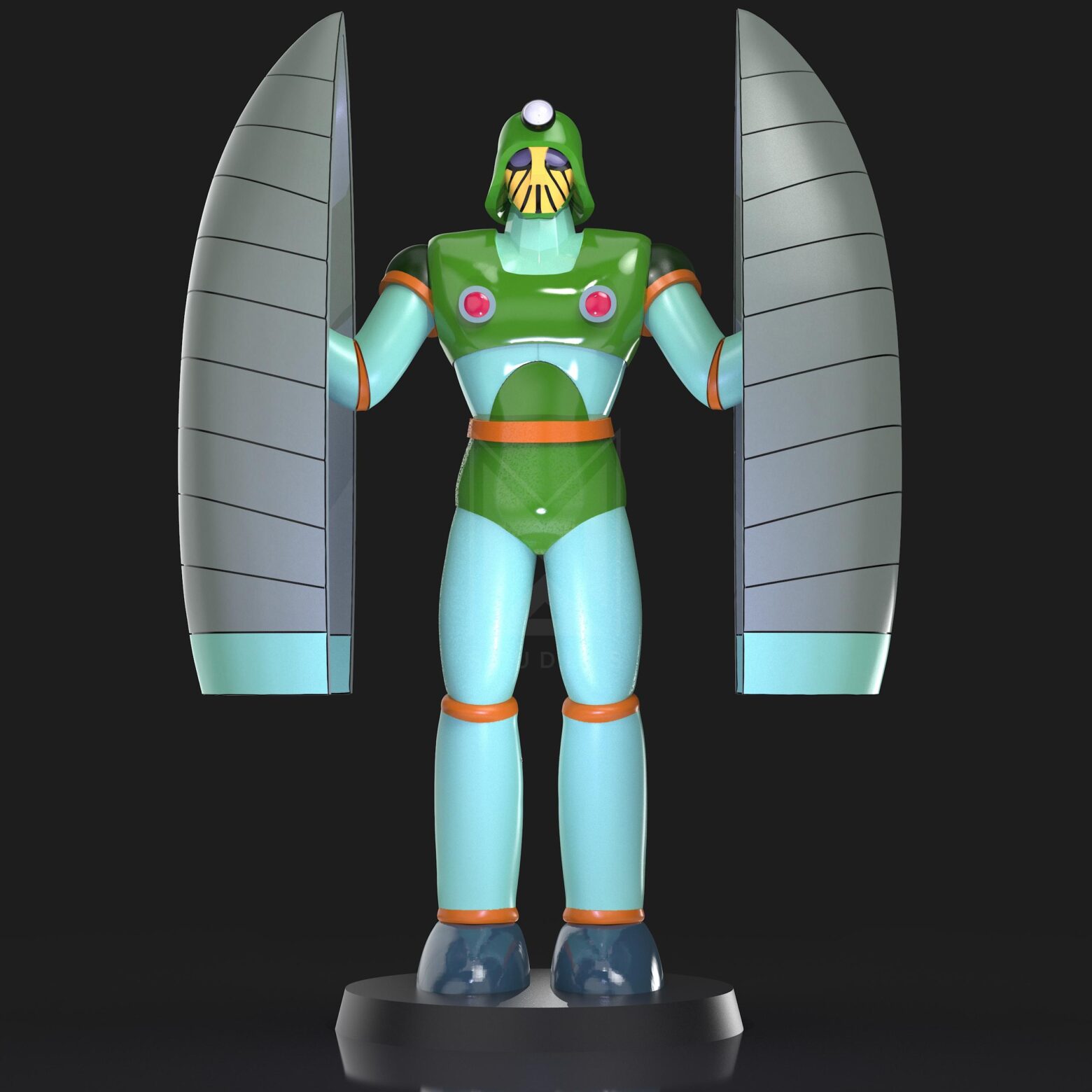 Yubrin T9 Yuubarin 3d model mazinger z