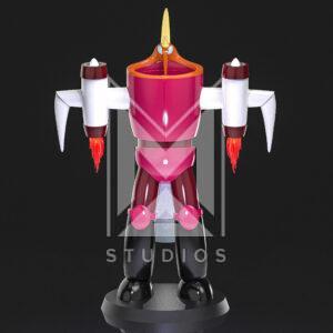 Aeros B2 3d model mazinger z