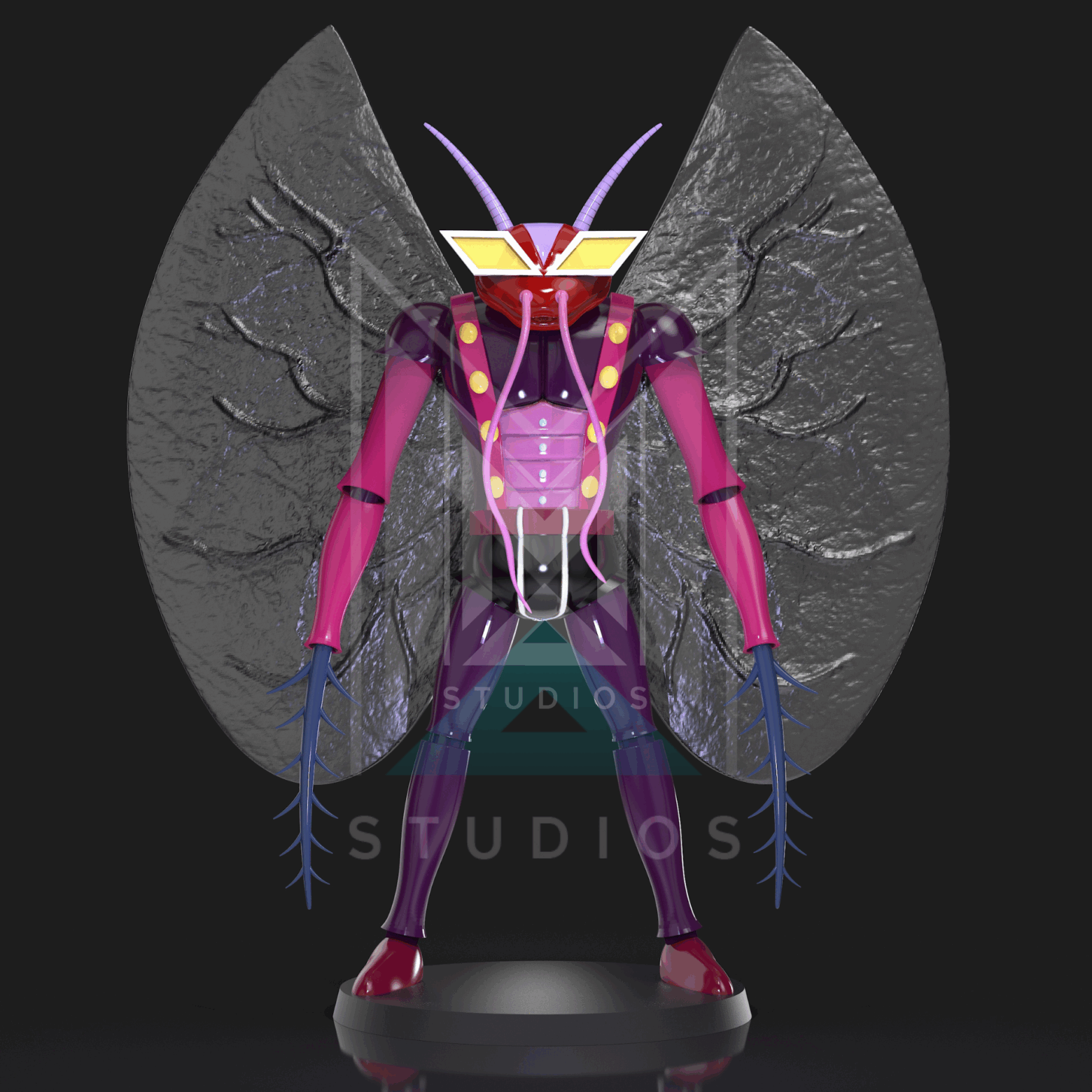 Megaron P1 P2 P3 model 3d mazinger z