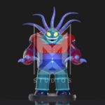 Mondos Q3 Montos 3d model mazinger z