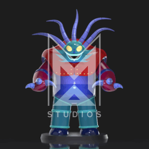 Mondos Q3 Montos 3d model mazinger z