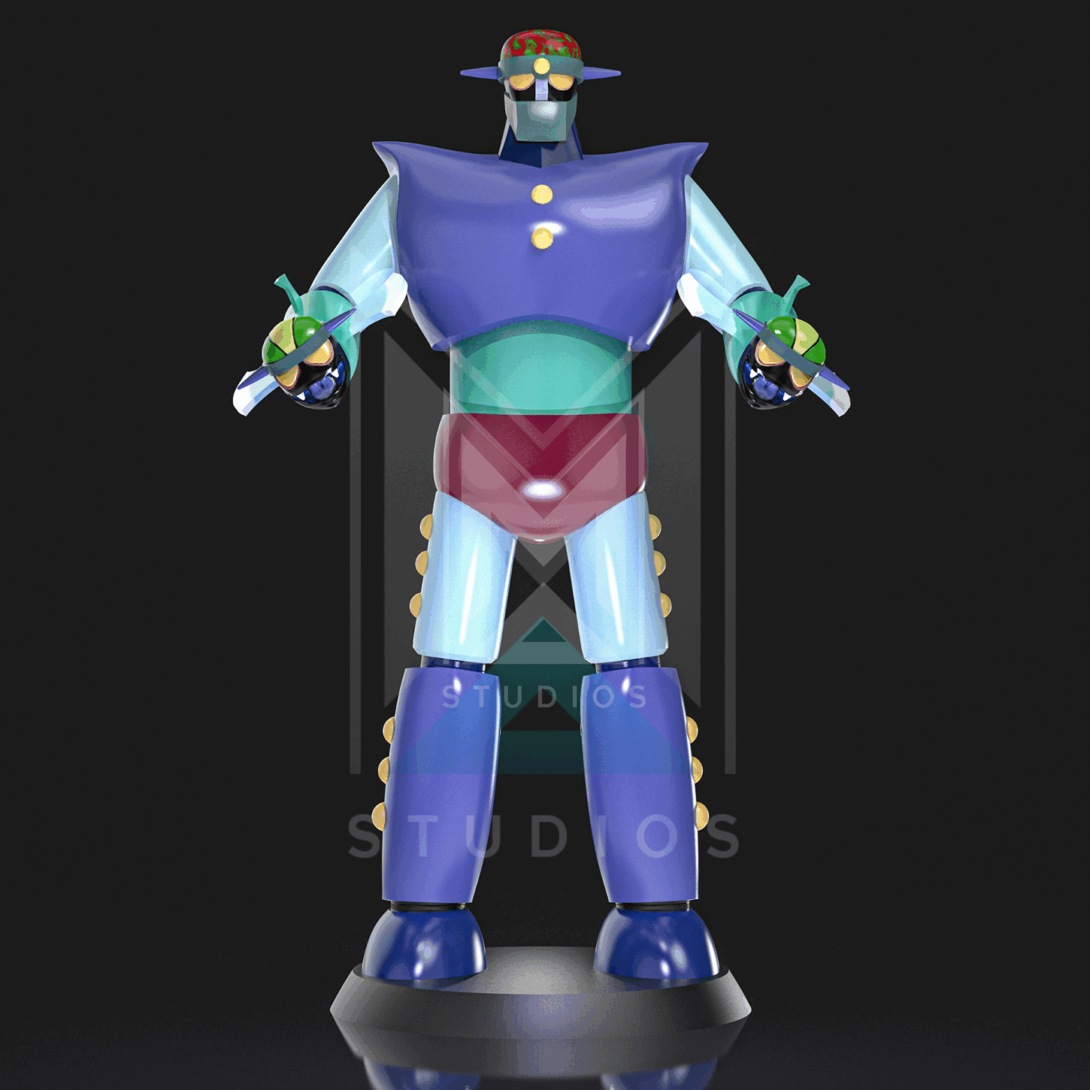 Marion P3 3d model mazinger z