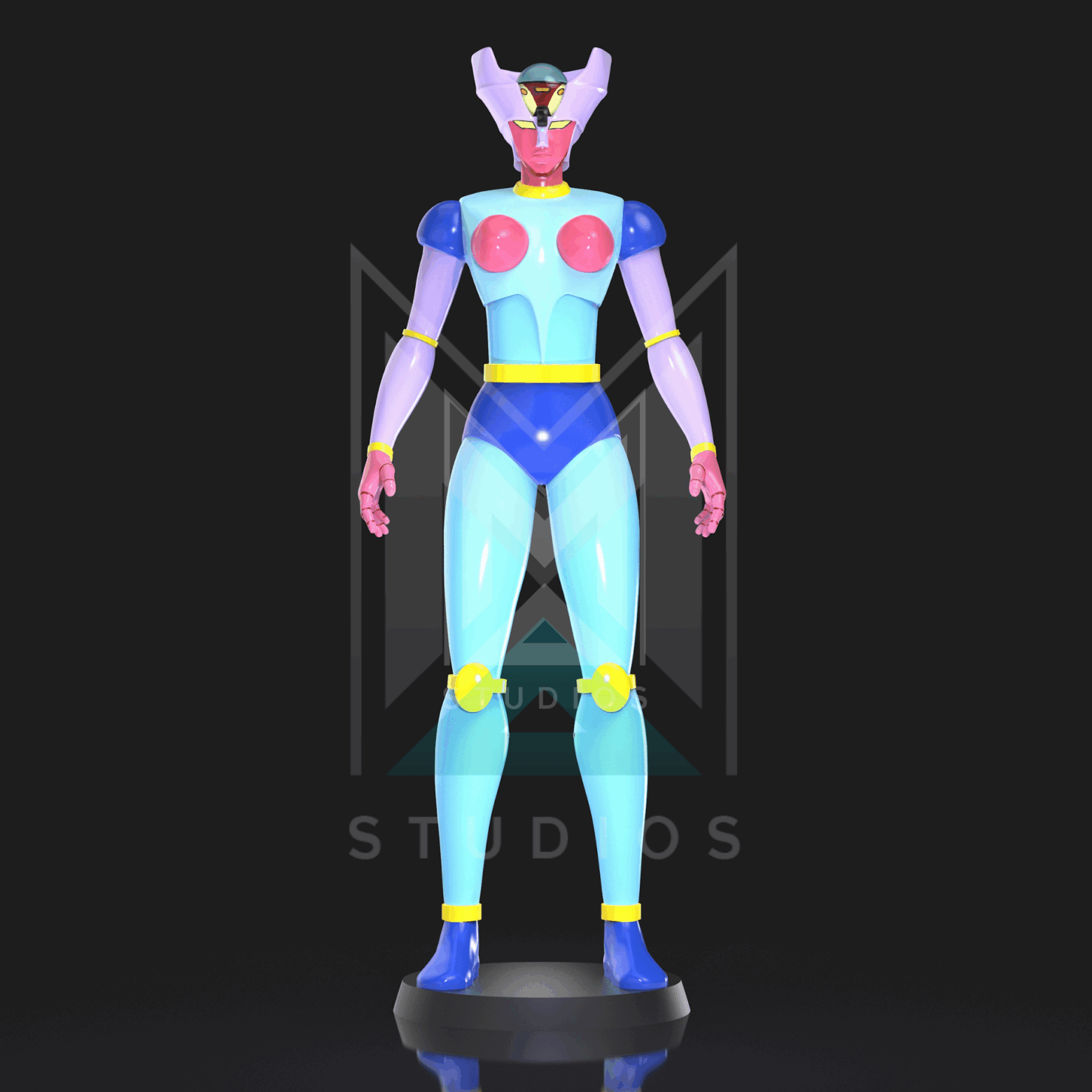 Diana A 3d model mazinger z