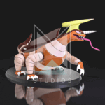 Deltan V8 3d model mazinger z