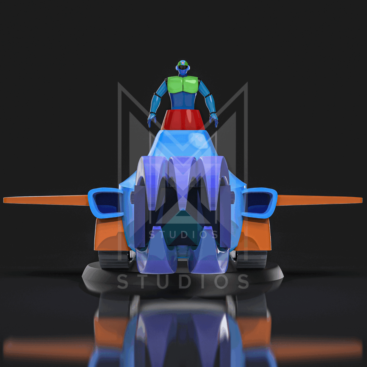 Fungus B7 Fangas 3d model mazinger z