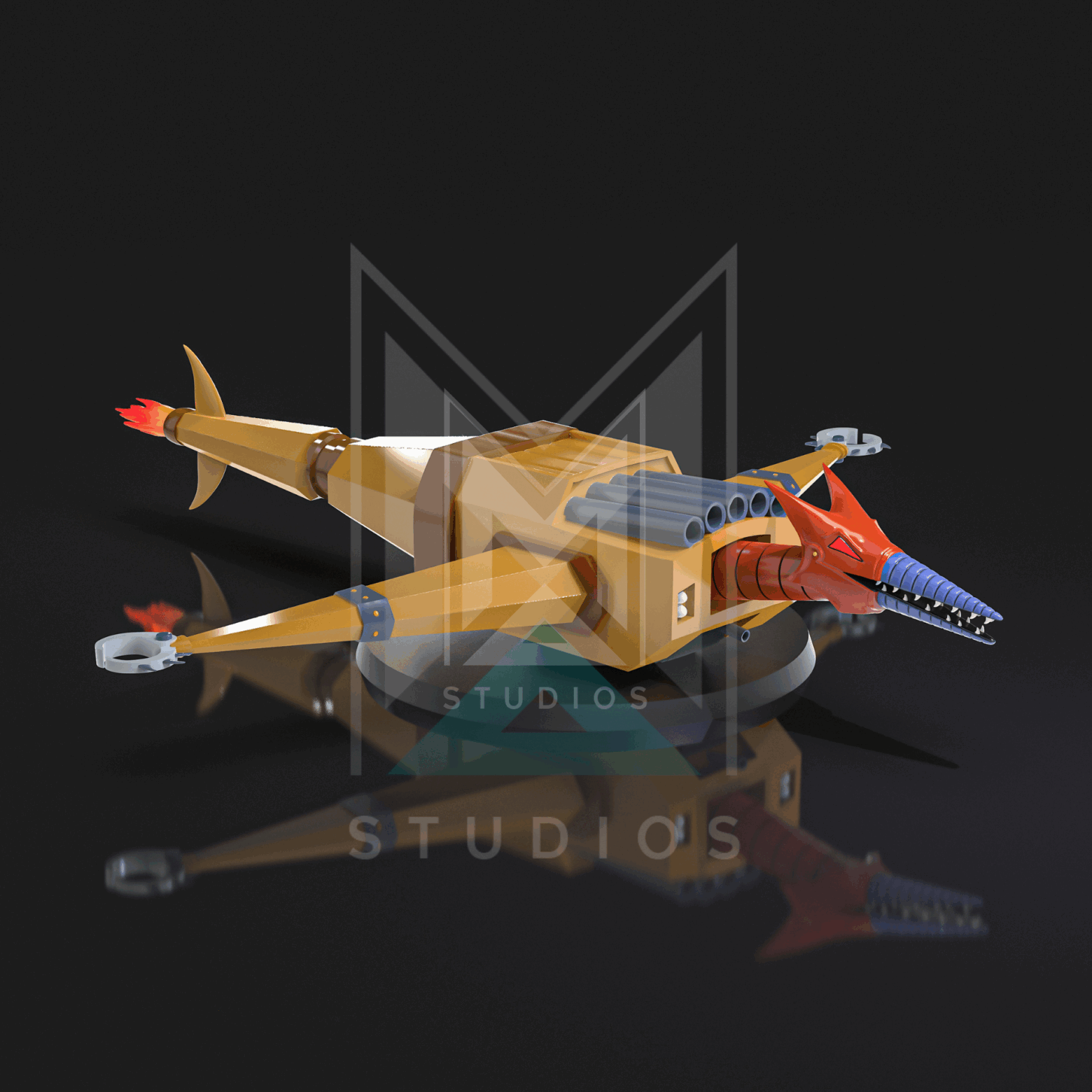 Gilania b5 3d model mazinger z