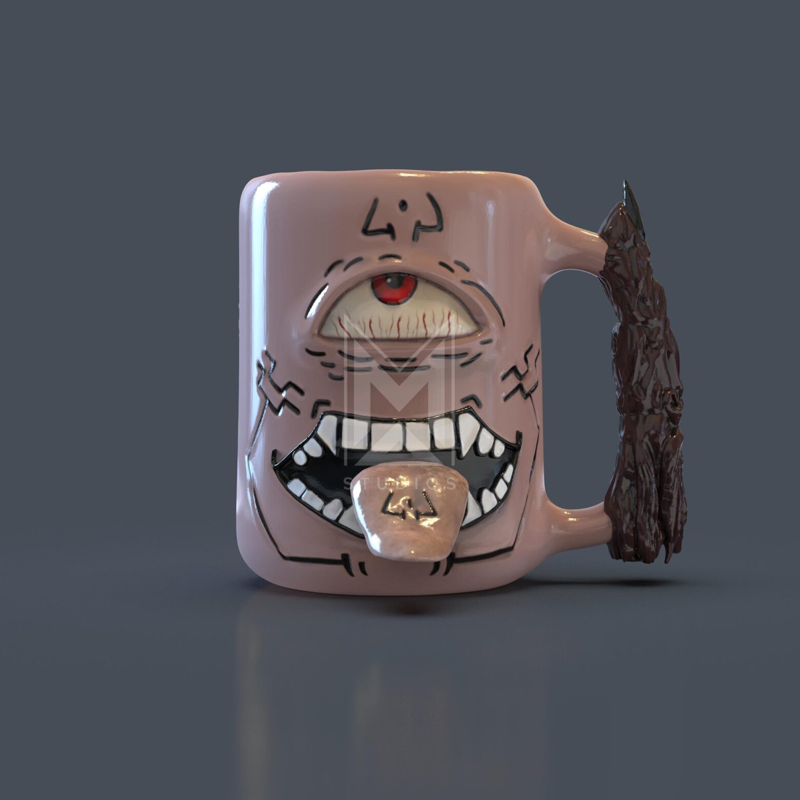 Ryomen Sukuna Cup Yuji Itadori Mug 3d model jujutsu kaisen