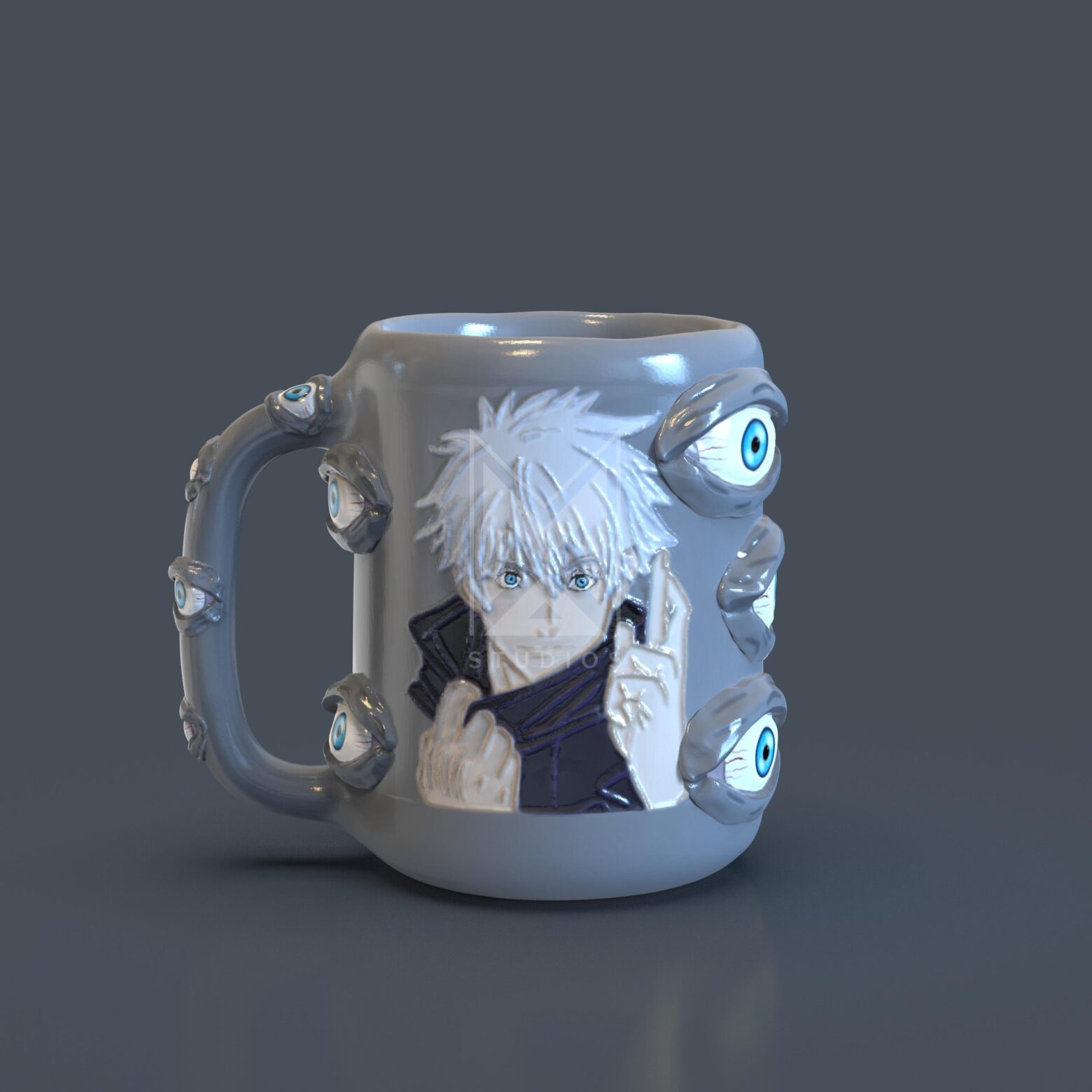 Cup Satoru Gojo Mug 3d model jujutsu kaisen