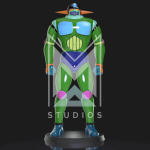 Blacker F2 Blacky 3d model mazinger z