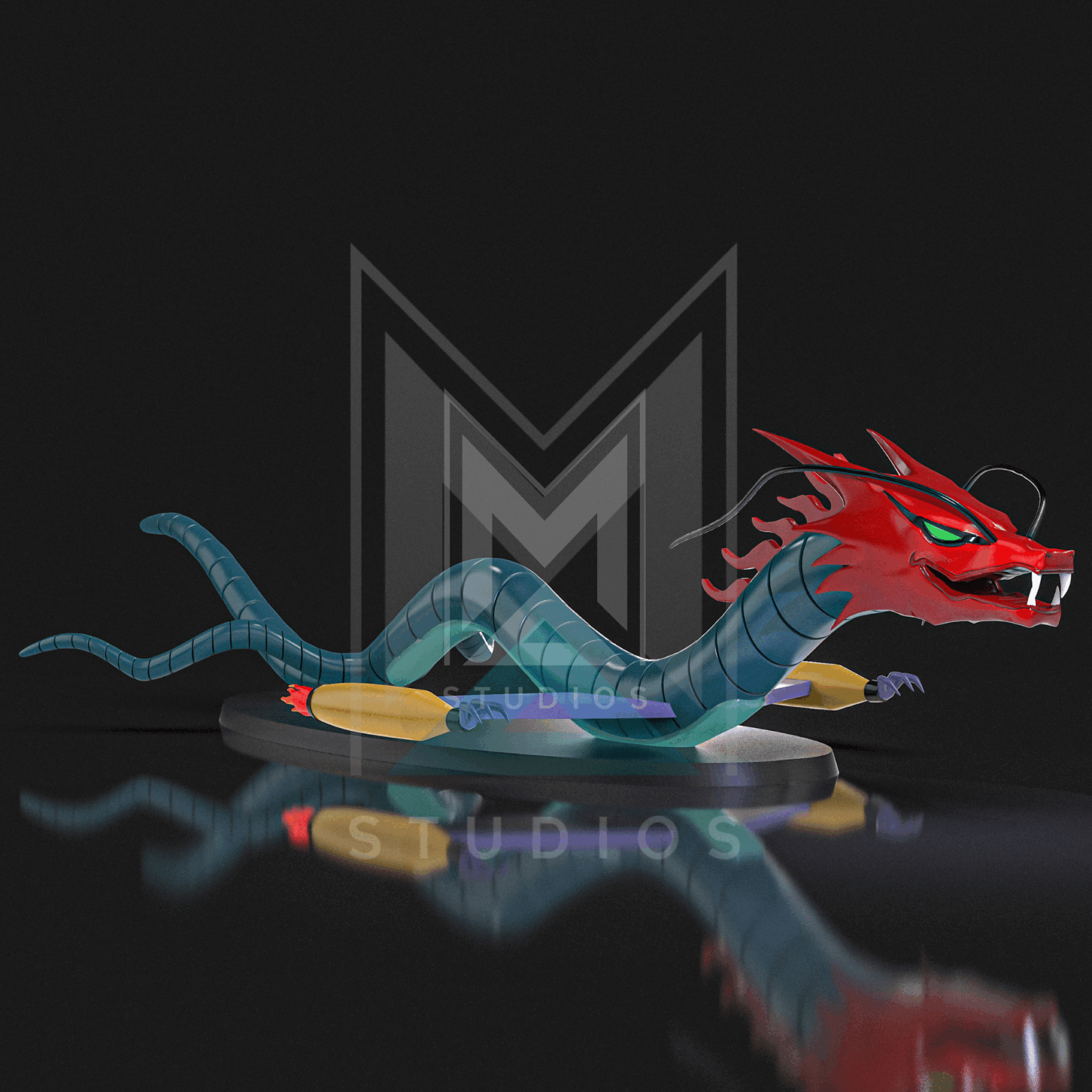 Drago Ω1 3d model mazinger z