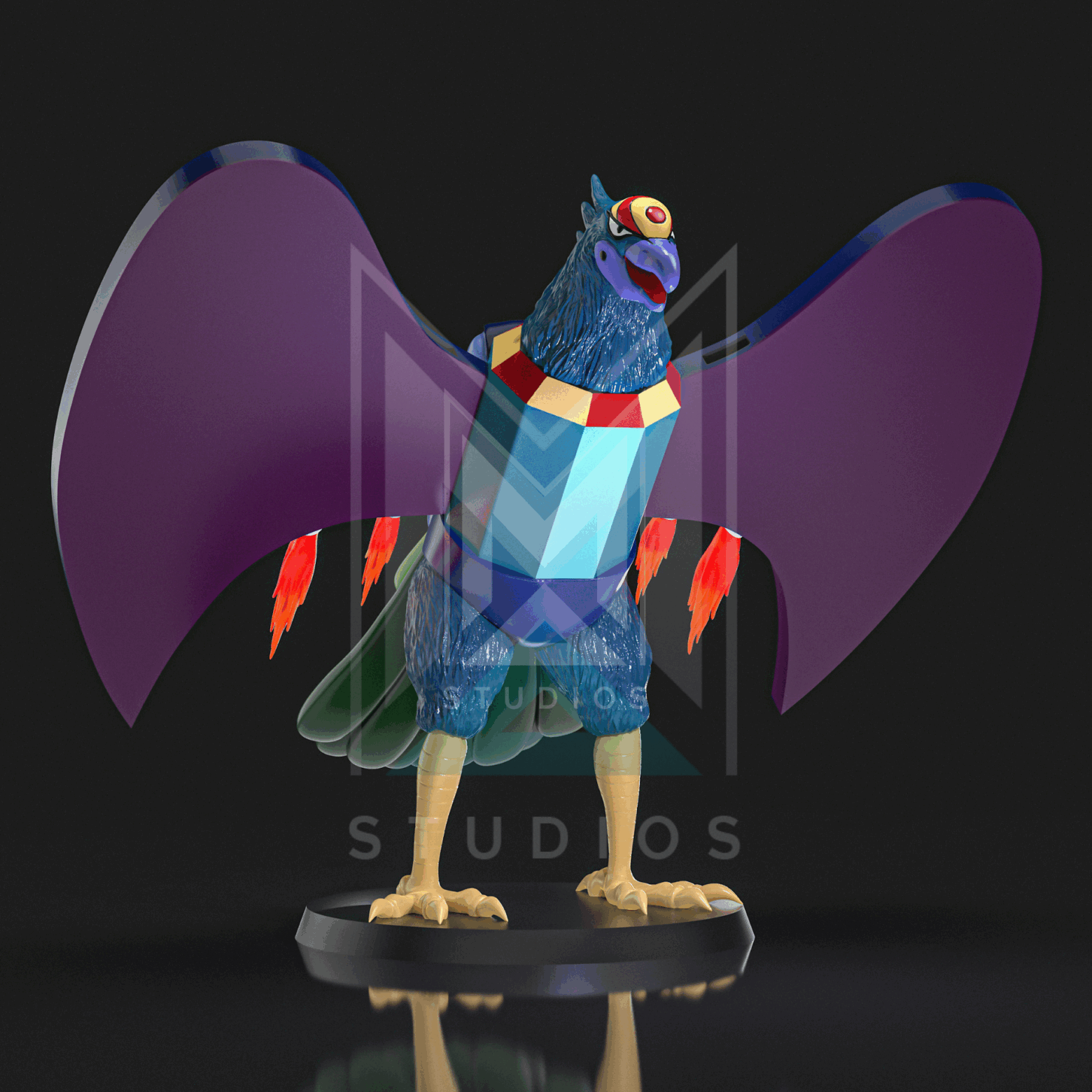 Hawk Y2 3d model mazinger z