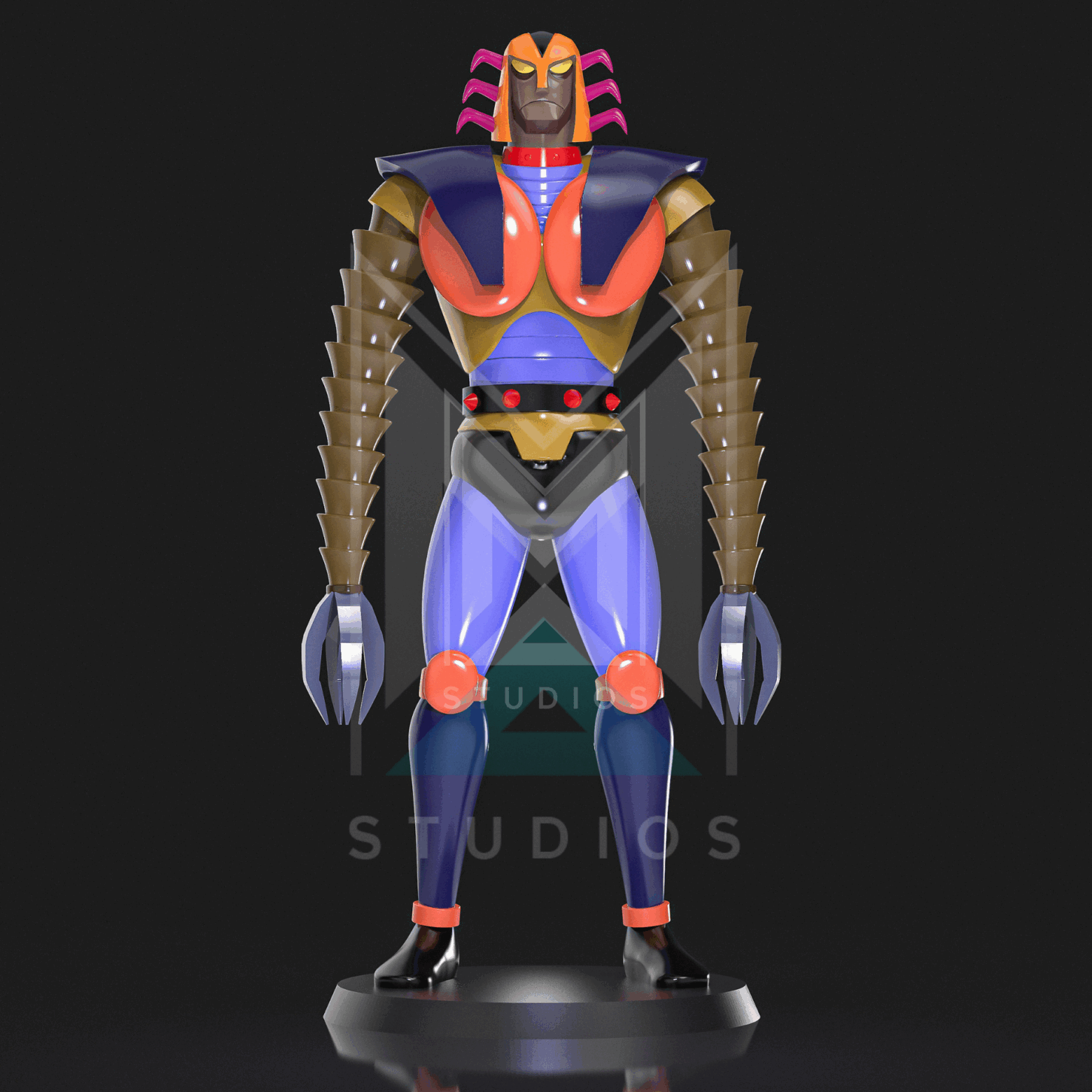 Blaster A7 3d model mazinger z
