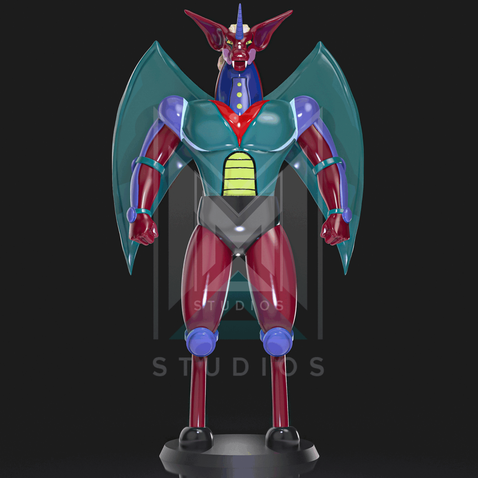 Unicorn E2 3d model mazinger z