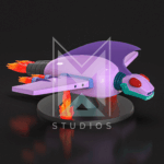 Flying Fortress Ghoul 3d model mazinger z