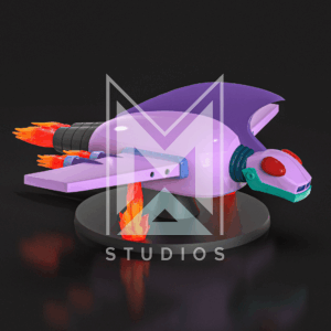 Flying Fortress Ghoul 3d model mazinger z