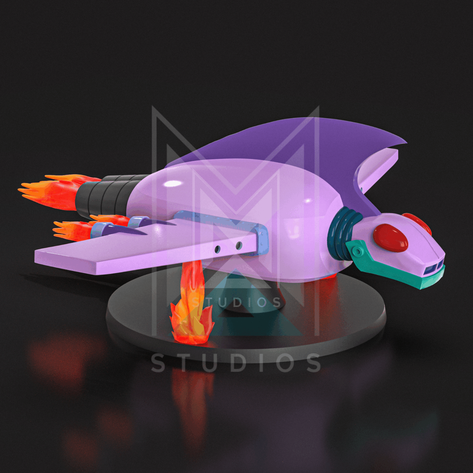 Flying Fortress Ghoul 3d model mazinger z