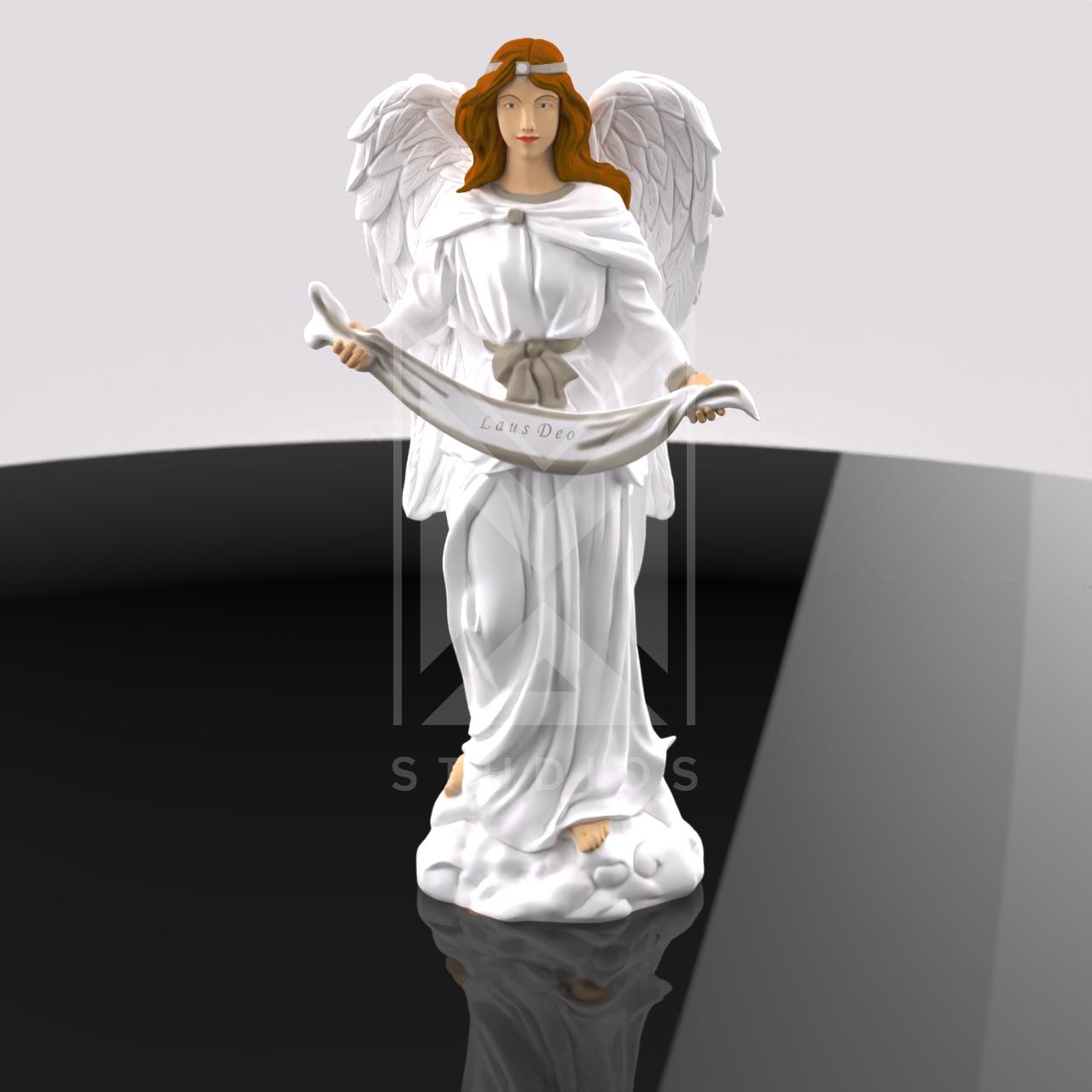 Angel Gabriel Birth Christmas Manger 3d model stl