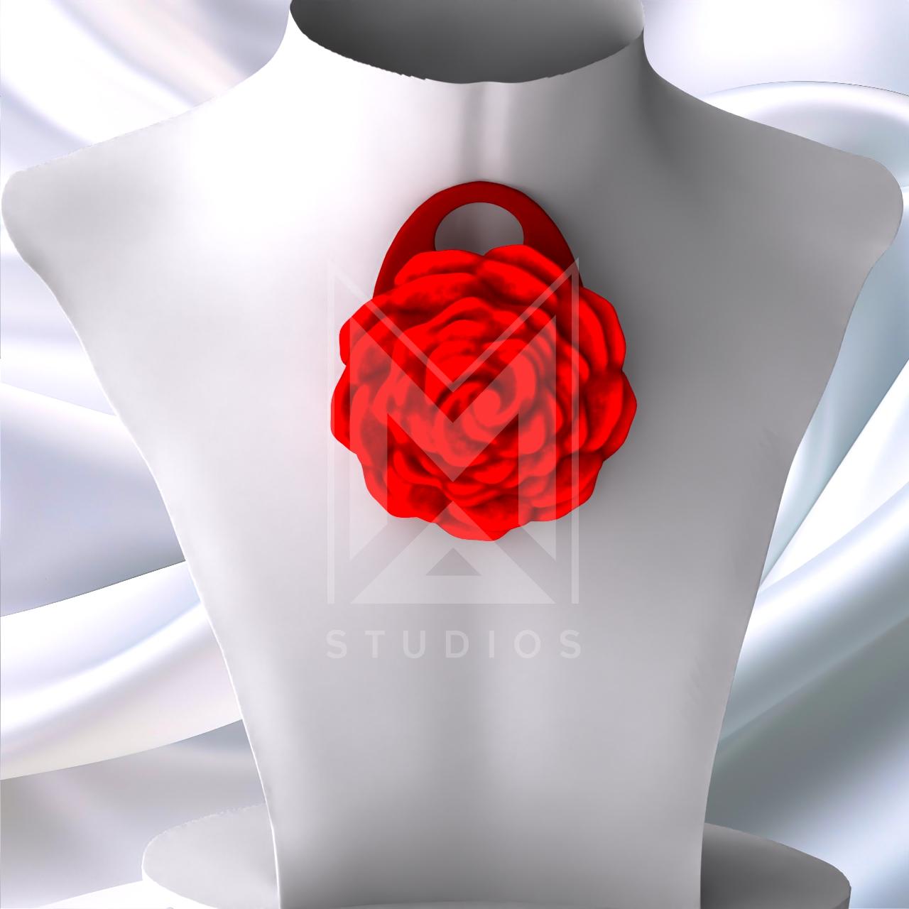 Flower pendant 3d model stl