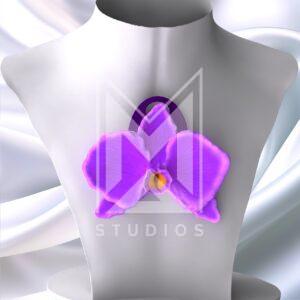 orchid pendant flower 3d model stl