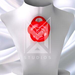Rose pendant Flower 3d model stl