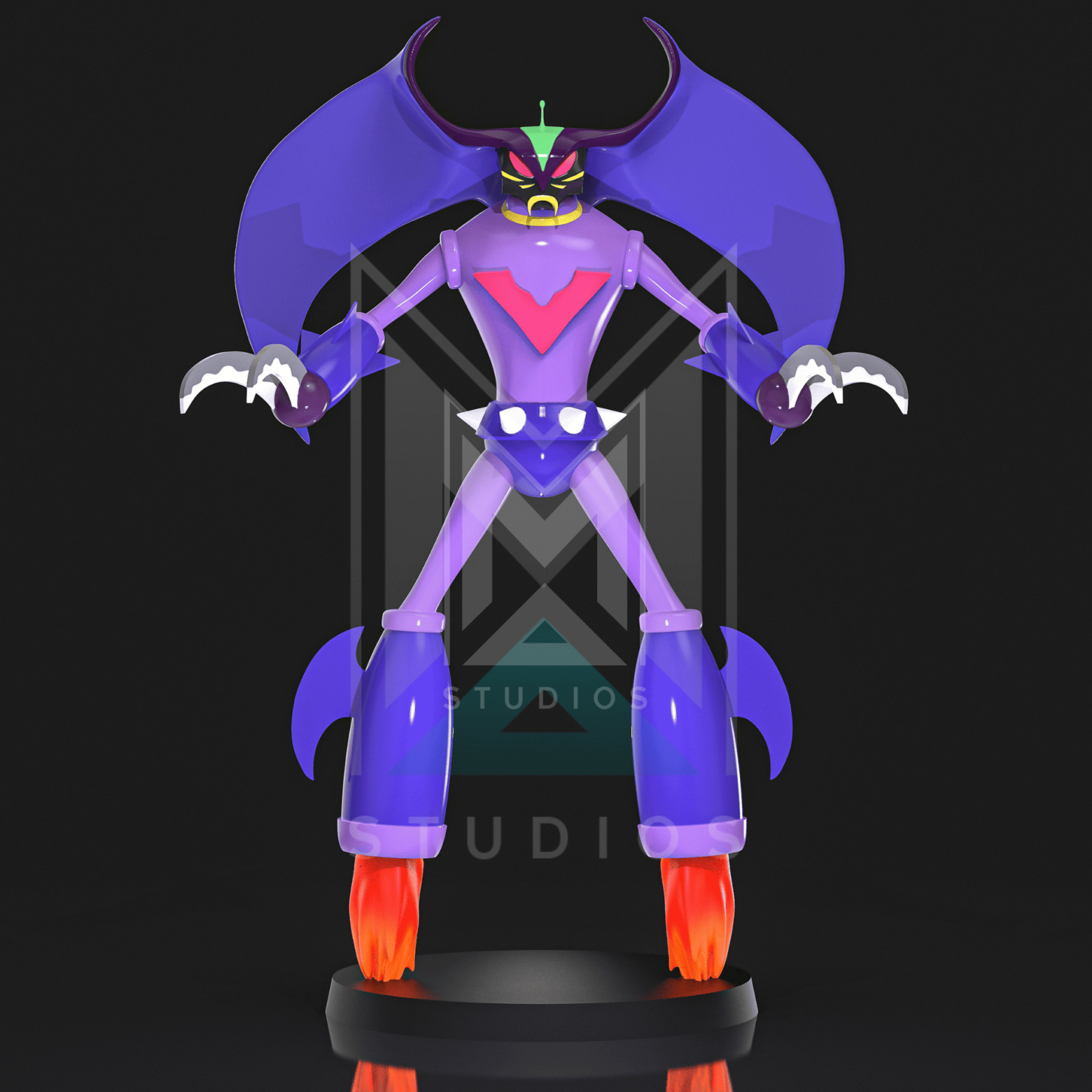 Demonger J5 3d model mazinger z