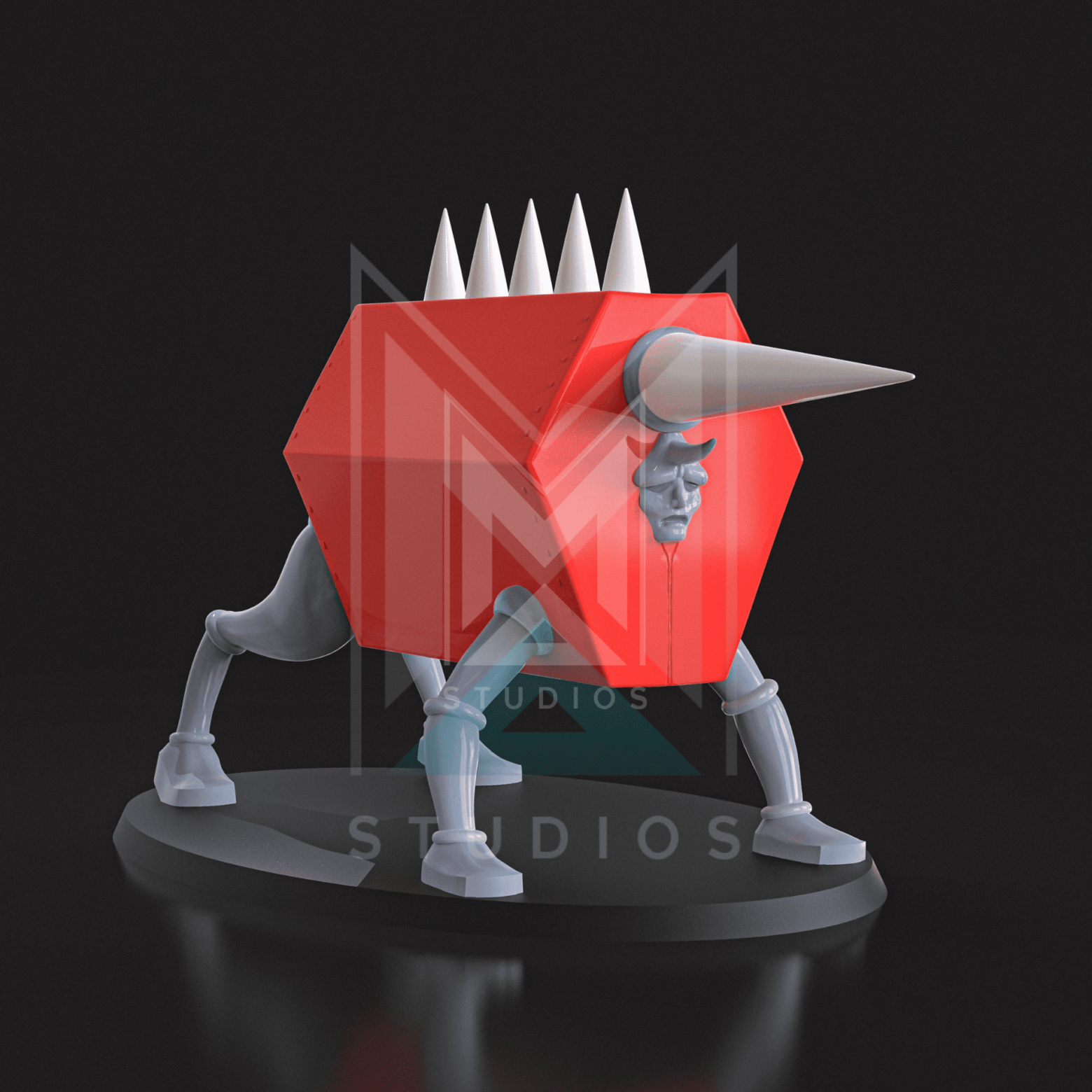 Toros D7 3d model mazinger z