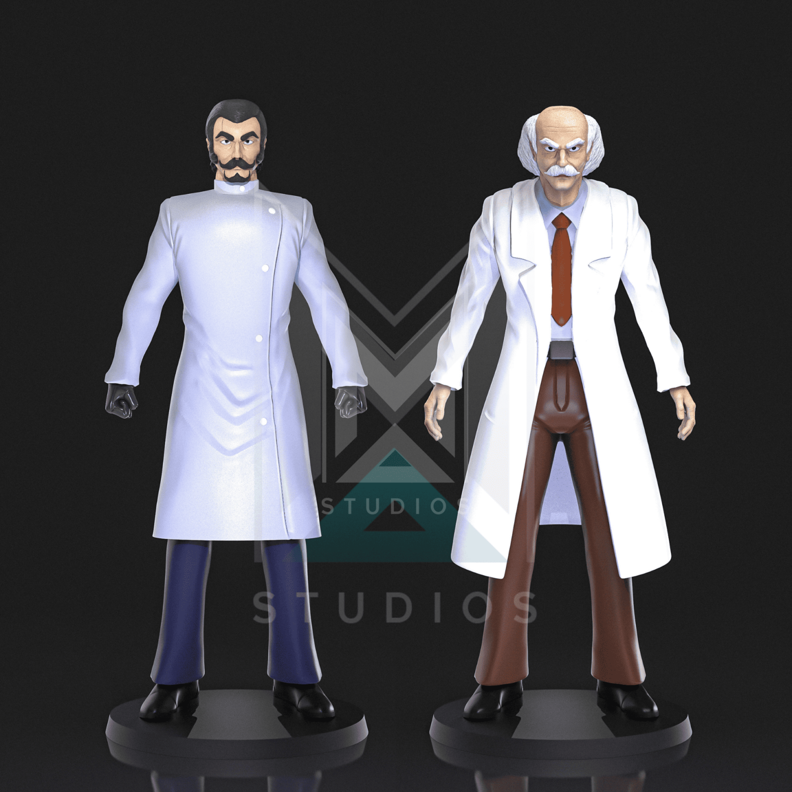 Kenzo Kabuto y Juzo Kabuto Mazinger Z 3D model print STL