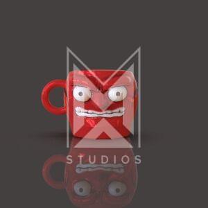 Face Cup Mug 3d model stl