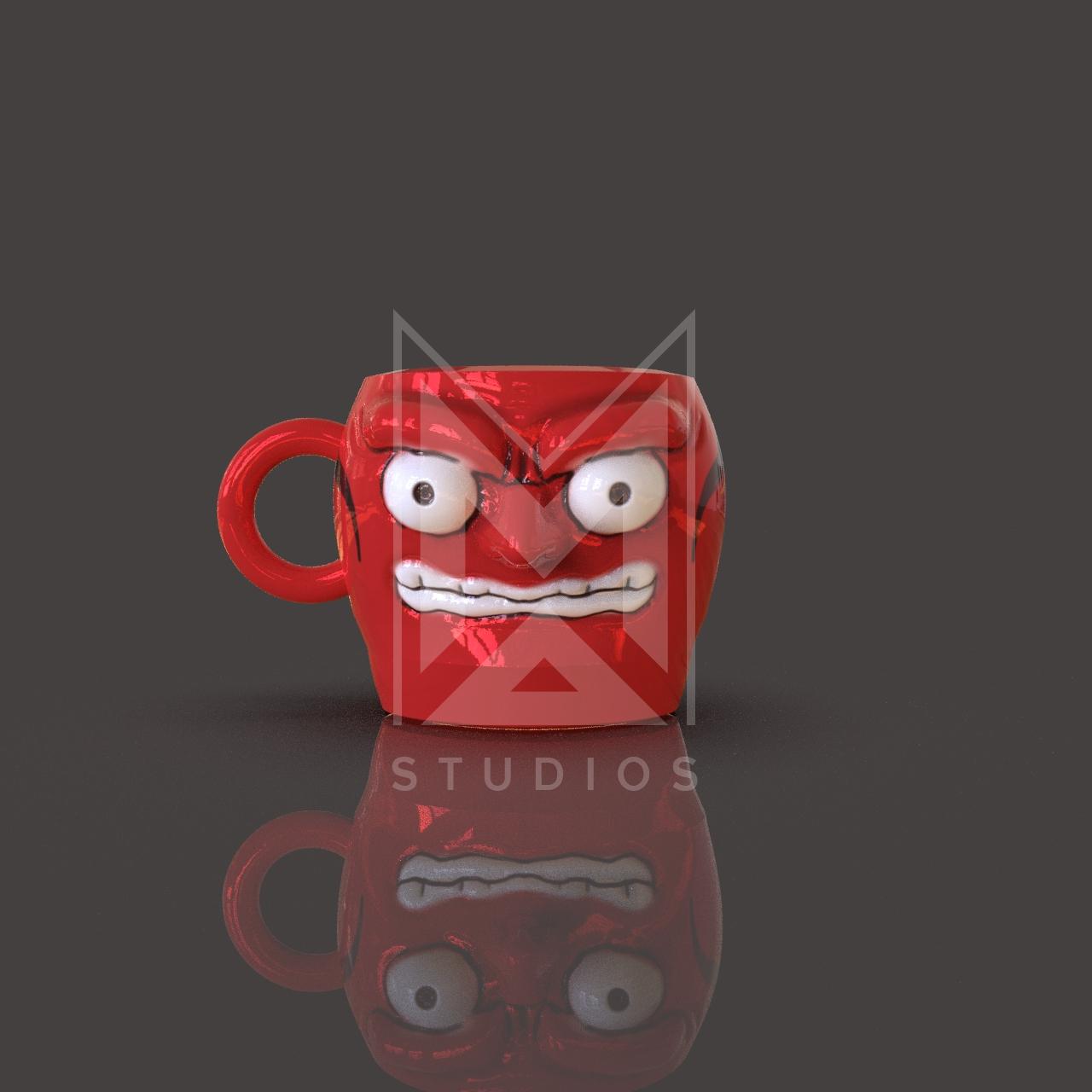 Face Cup Mug 3d model stl