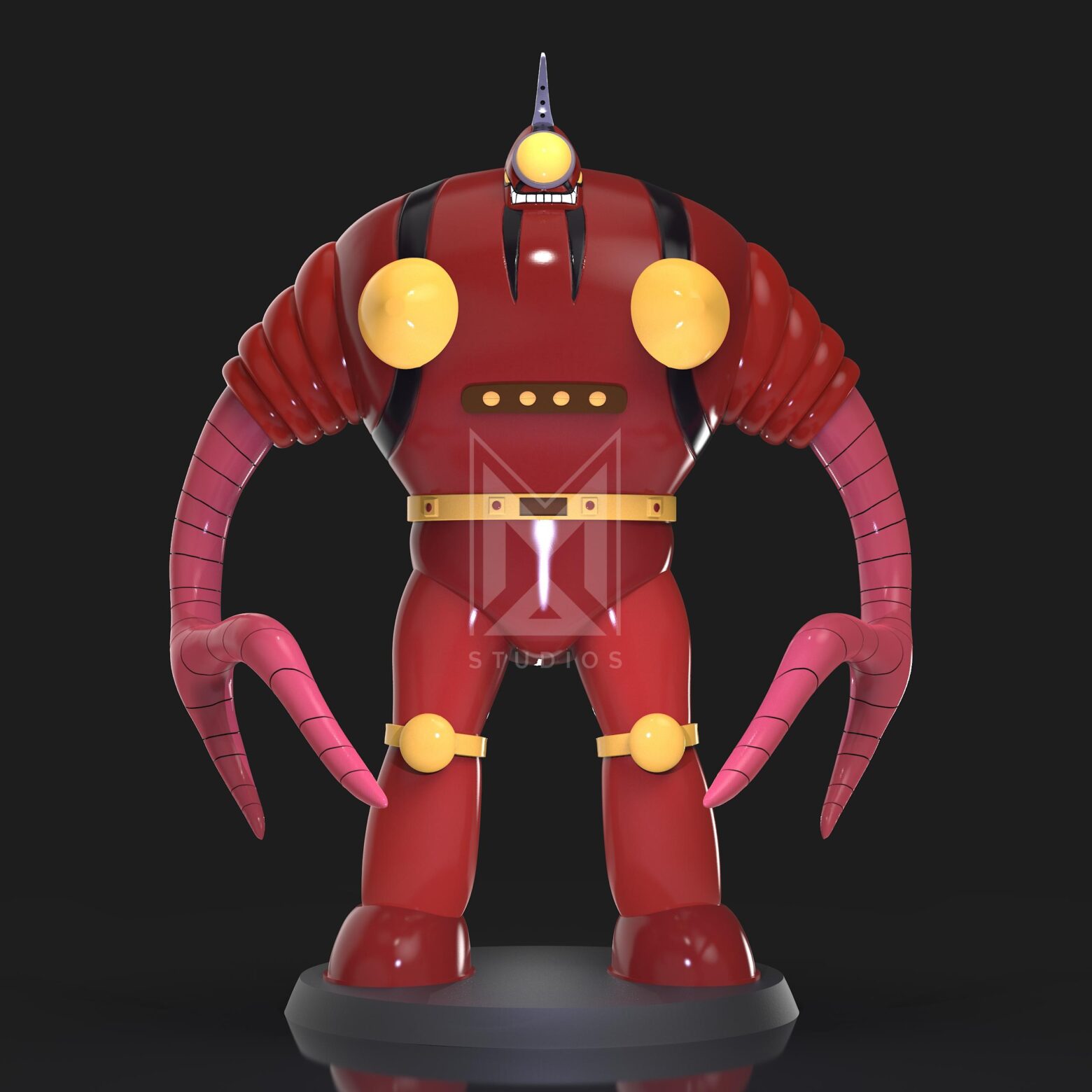 Barbados F7 3d model mazinger z stl