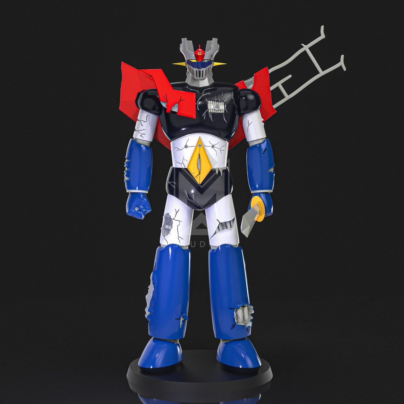 Mazinger Z Battle Damaged 3d model stl